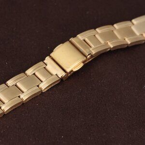 Hadley-Roma 12mm-16mm Yelow Gold Plated Ladies Watch Bracelet/Band, LB5545Y